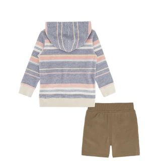 Thumbnail 2: Quiksilver Quiksilver Little Boys 2 Pc Red Hoody Sleeve & Short Set 