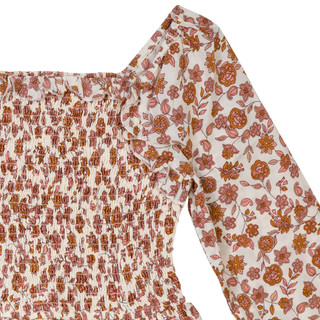 Thumbnail 4: JAPNA GIRLS Japna Big Girls Floral Smocked Tiered Lace Trim Dress 