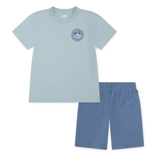 Thumbnail 1: Levi's Levi's Little Boys 2-Pc Smiley Tee & Shorts Set 