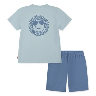 Thumbnail 2: Levi's Levi's Little Boys 2-Pc Smiley Tee & Shorts Set 