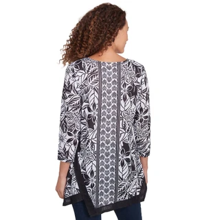 Thumbnail 2: Ruby Road Ruby Road Womens 3/4 Sleeve Floral Print Top 