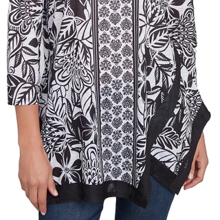 Thumbnail 4: Ruby Road Ruby Road Womens 3/4 Sleeve Floral Print Top 