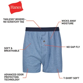 Thumbnail 10: Hanes Hanes Mens 6-Pk. Solid Tagless Comfort Flex Boxers 