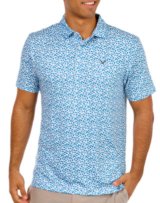 Thumbnail 1: Callaway Callaway Mens Print Short Sleeve Polo Golf Shirt 