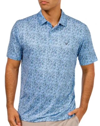 Thumbnail 1: Callaway Callaway Mens Print Short Sleeve Polo Shirt 