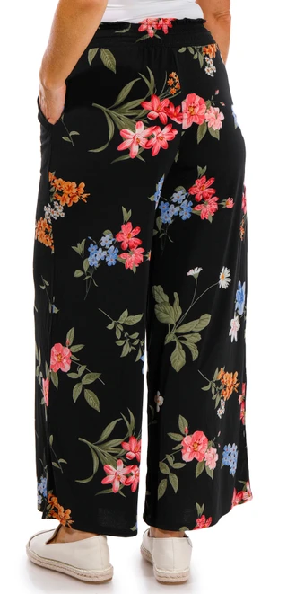Thumbnail 2: Ellen Tracy Ellen Tracy Womens Wide Leg Floral Pants 