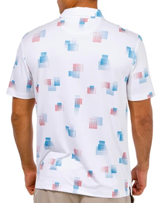 Thumbnail 2: Callaway Callaway Mens Print Short Sleeve Golf Polo Shirt 