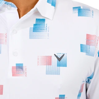 Thumbnail 3: Callaway Callaway Mens Print Short Sleeve Golf Polo Shirt 