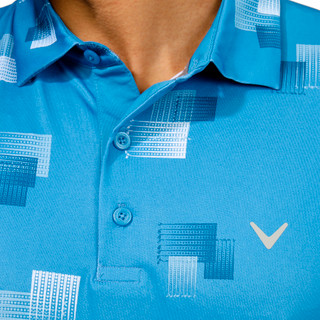 Thumbnail 3: Callaway Callaway Mens Print Short Sleeve Golf Polo Shirt 