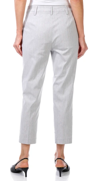 Thumbnail 3: Zac & Rachel Zac & Rachel Petite Stripe Button Slim Leg Pants 