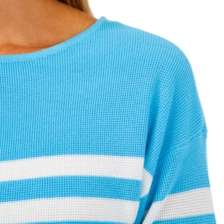 Thumbnail 3: Cyrus Cyrus Womens Waffle Knit Striped Sweater 