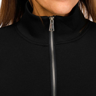 Thumbnail 2: Express Womens Long Sleeve 1/4 Zipper Scuba Sweater 