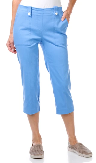 Thumbnail 2: Zac & Rachel Zac & Rachel Petite Straight Leg Crop Pants 