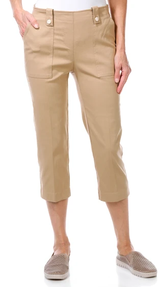 Thumbnail 1: Zac & Rachel Zac & Rachel Petite Straight Leg Crop Pants 