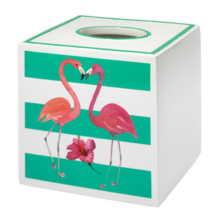 Thumbnail 2: AVANTI Avanti Flamingo Paradise Tissue Box Cover 
