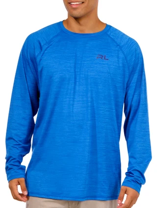 Thumbnail 1: REEL LEGENDS Reel Legends Mens Oceanside Cooling Crew Long Sleeve Shirt 