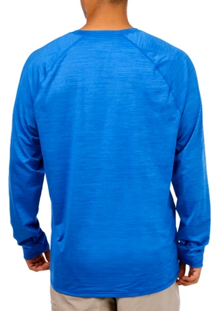 Thumbnail 3: REEL LEGENDS Reel Legends Mens Oceanside Cooling Crew Long Sleeve Shirt 