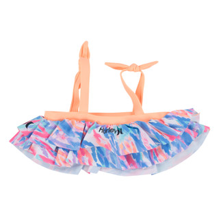 Thumbnail 5: Hurley Hurley Little Girls' Tiered Tankini 2-Piece Swimsuit Set 