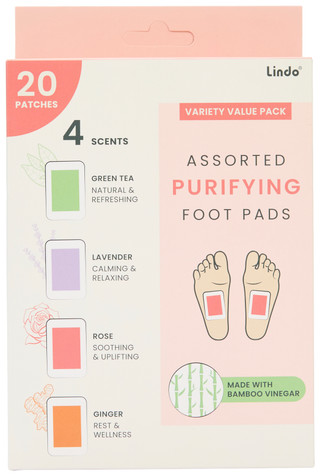 Thumbnail 1: LINDO Lindo 20 Pk Assorted Purifying Foot Pads 