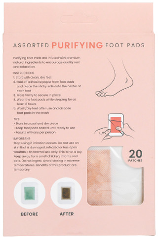Thumbnail 2: LINDO Lindo 20 Pk Assorted Purifying Foot Pads 