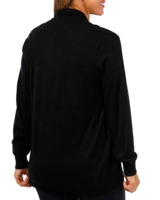 Thumbnail 2: Cyrus Cyrus Womens Long Sleeve Yummy Yarn Long Open Cardigan 