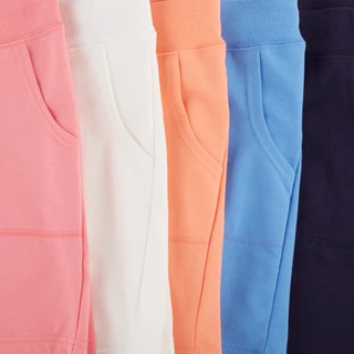 Thumbnail 3: Silverwear Silverwear Womens Solid Pocketed French Terry Shorts 