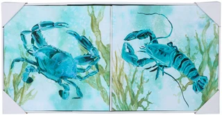 Thumbnail 1: STREAMLINE ART Streamline Art 2 Pc 12 x 12 Printed Lobster Crab Wall Art 