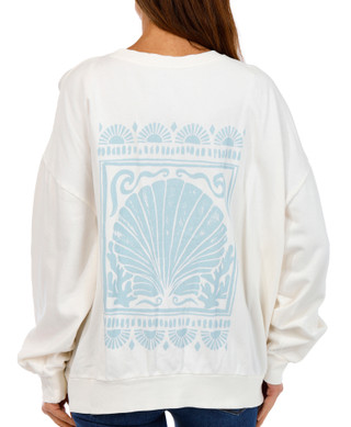 Thumbnail 2: Z SUPPLY Z Supply Womens Long Sleeve Ocean Seashell Sweatshirt 