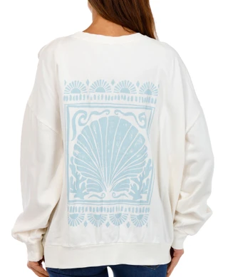 Thumbnail 1: Z SUPPLY Z Supply Womens Long Sleeve Ocean Seashell Sweatshirt 
