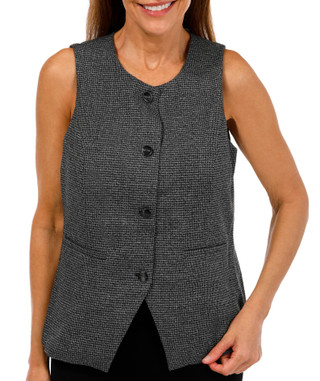 Thumbnail 1: Nicole Miller Nicole Miller Womens Button Down Pinstripe Vest 