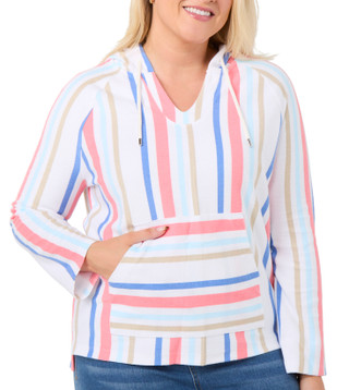 Thumbnail 1: REEL LEGENDS Reel Legends Womens Long Sleeve Baja Stripe Hoodie 