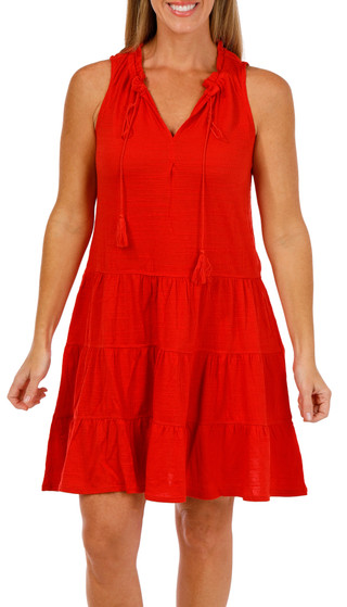 Thumbnail 2: MAX STUDIO Max Studio Womens Sleeveless Crinkle Jersey Short Dress 