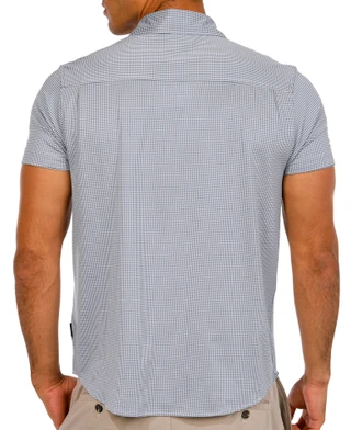 Thumbnail 2: Kenneth Cole Kenneth Cole Mens Short Sleeve Button Down Knit Shirt 