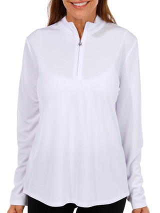Thumbnail 1: Coral Bay Golf Coral Bay Golf Womens Long Sleeve Solid Freeline Top 