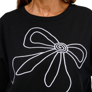 Thumbnail 3: Kaktus Kaktus Womens Long Sleeve Holiday Bow Sweater 
