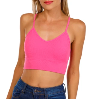 Thumbnail 1: FCT BASICS FCT Basics Juniors Solid Ribbed Seamless Bra 