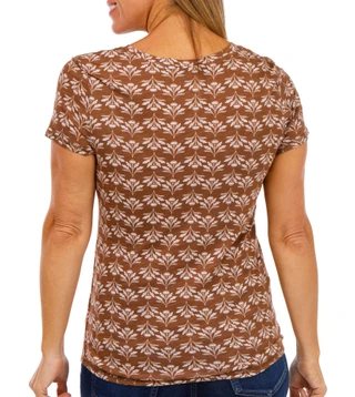 Thumbnail 2: Blue Sol Blue Sol Womens Short Sleeve V-Neck Floral Print Top 