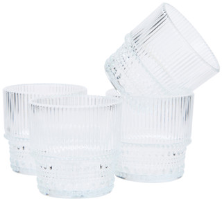 Thumbnail 3: Home Essentials Home Essentials 4 Pc 11.15 oz Stackable Glass Set 