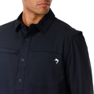 Thumbnail 2: REEL LEGENDS Reel Legends Mens Long Sleeve Cooling Woven Solid Shirt 