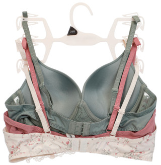 Thumbnail 2: Laura Ashley Laura Ashley 3 Pk Comfort Push Up Bras 
