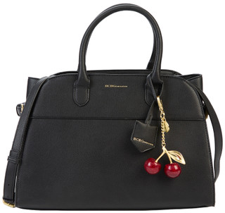 Thumbnail 2: BCBG BCBG Structure Satchel Handbag with Cherry Charm Strap 