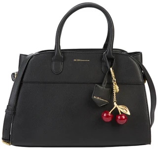 Thumbnail 1: BCBG BCBG Structure Satchel Handbag with Cherry Charm Strap 