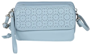 Thumbnail 1: Bueno Bueno Perforated Floral Wallet Crossbody Bag 