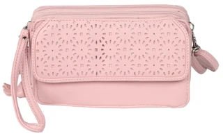 Thumbnail 1: Bueno Bueno Perforated Floral Wallet Crossbody Bag 