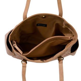 Thumbnail 4: Bueno Bueno Large Textured Perforated Tassle Tote Bag 