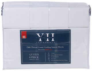Thumbnail 4: YUNUS Yunus 1500 Thread Count Cooling Sateen Sheet Set 