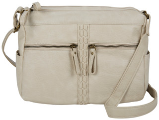 Thumbnail 1: Bueno Bueno Antique Pebble Double Zipper Sachel Bag Purse 