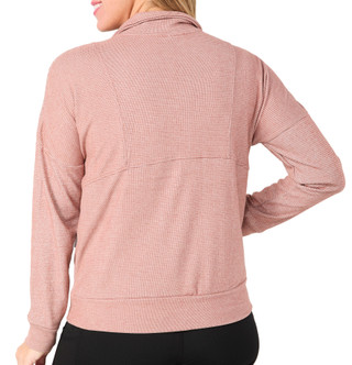 Thumbnail 2: RBX RBX Women's Active Plush Fleece Mock Neck Jacket 
