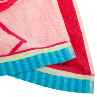 Thumbnail 2: Caro Home Caro Home 36x68 Flamingo Splash Fiesta Reverse Towel 