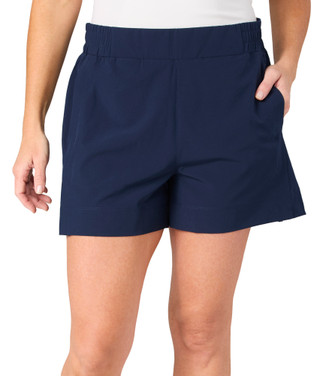 Thumbnail 1: KYODAN Kyodan Womens 4 Way Stretch Woven Relaxed High Rise Shorts 